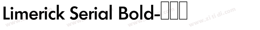 Limerick Serial Bold字体转换